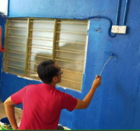 Gotong Royong Pembukaan Kantin